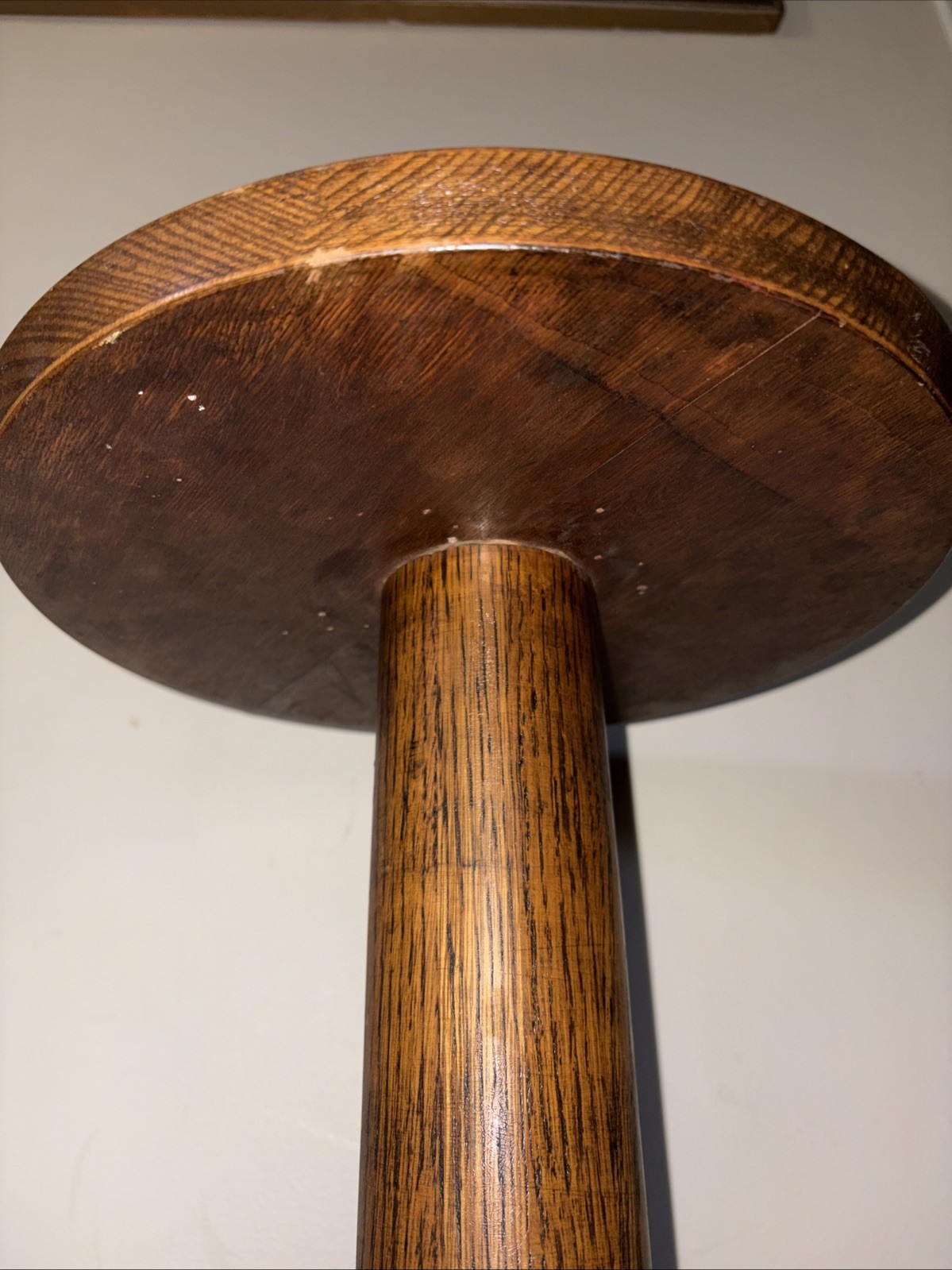 Antique Quarter Sawn Oak Pedestal Plant Fern Stand Jamestown NY 33 1/2″