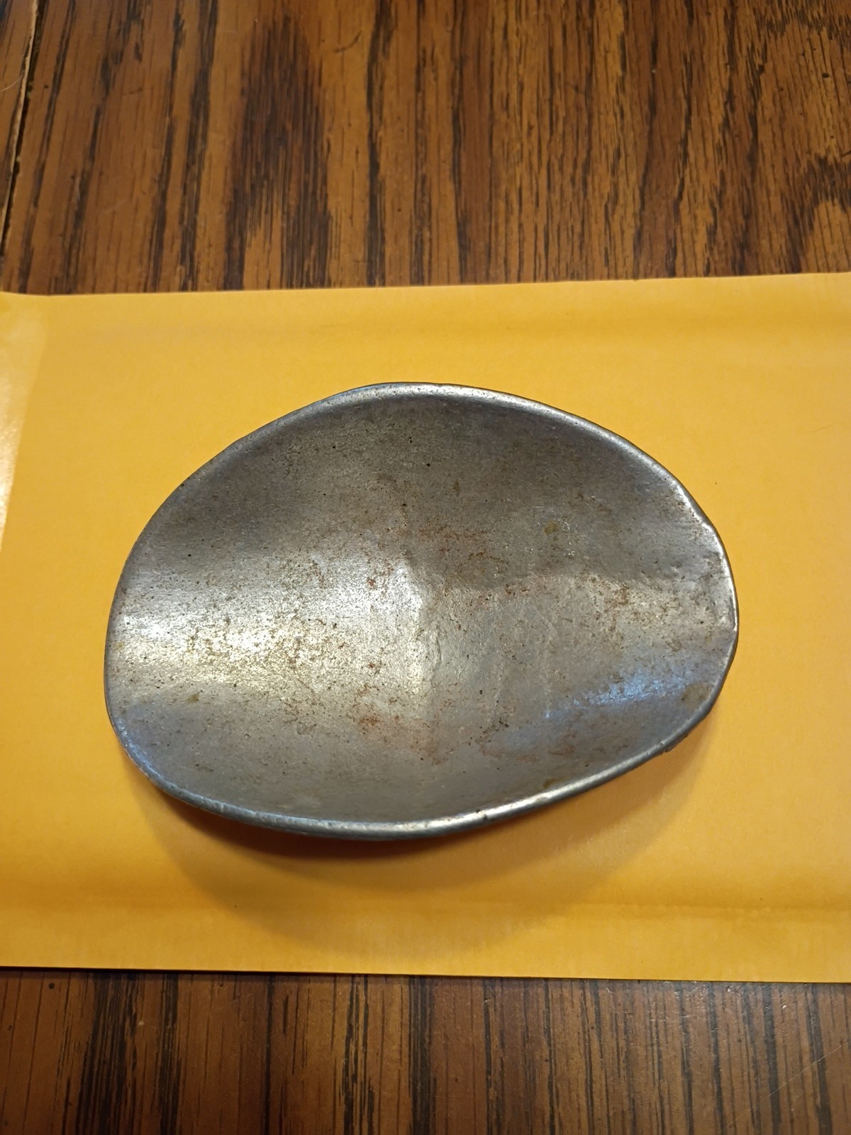 Vintage Antique Era Aluminum Weight Scale Scoop Tray Stamped 13 Rare