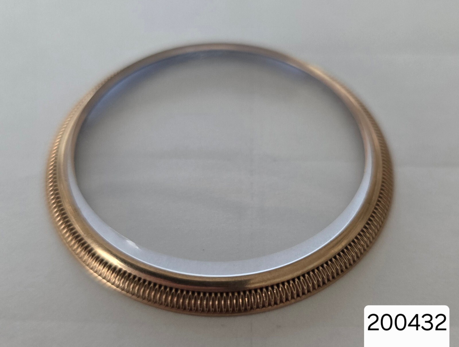 2.00MM MINERAL GLASS POCKET WATCH CRYSTAL FOR THIS KEYSTONE MAINLINER BEZEL ONLY