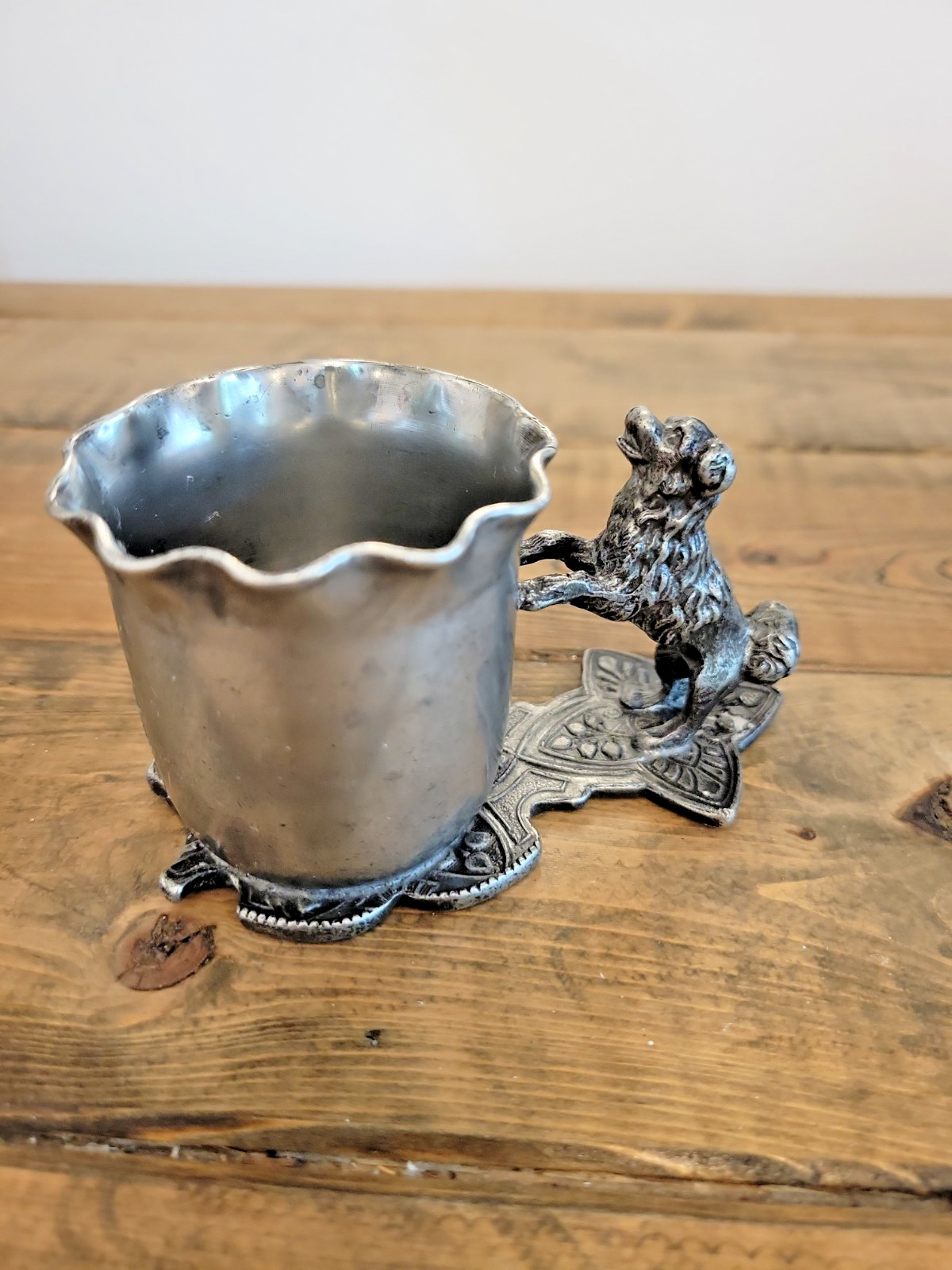 Rare LYONS SILVER Co Quadruple Silverplated – Dog Toothpick Holder
