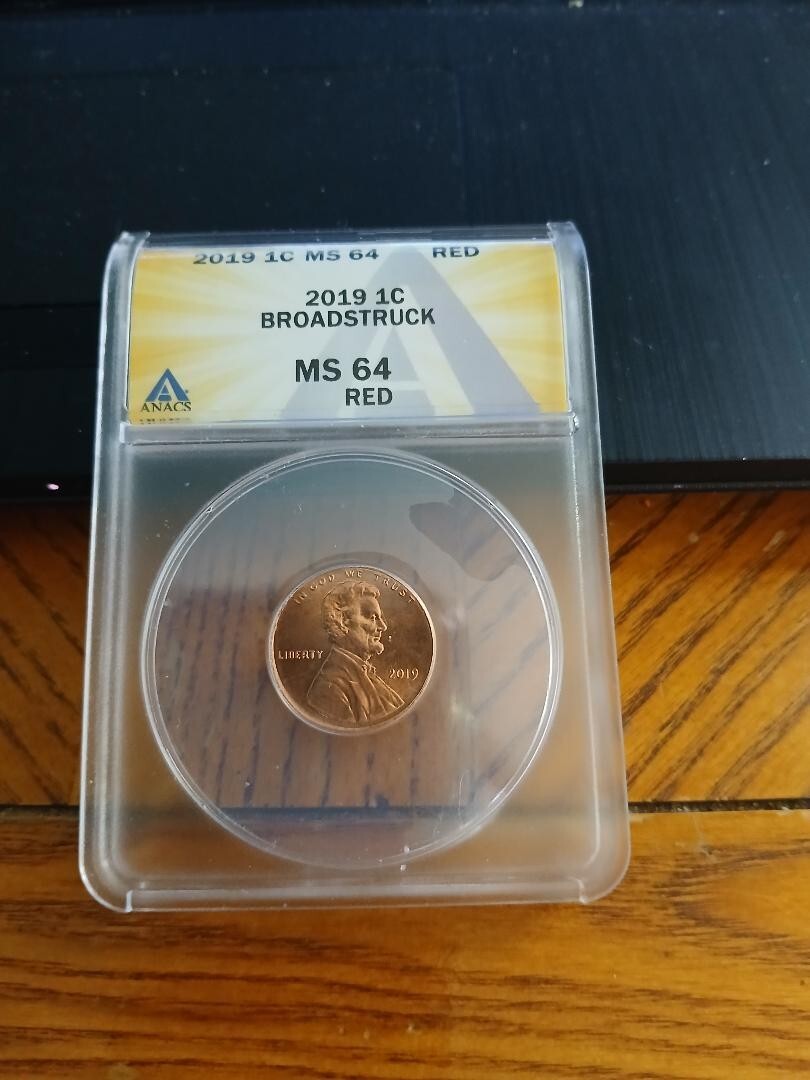 2019 ms 64 red broad struck penny