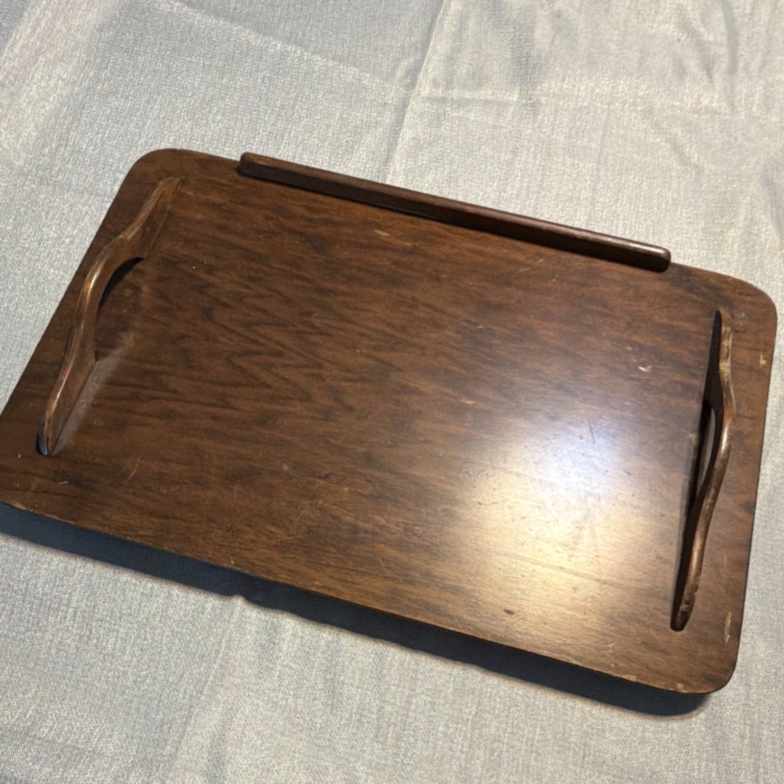 Antique The Golden Rule Wood Bed Tray Table TV Great Condition