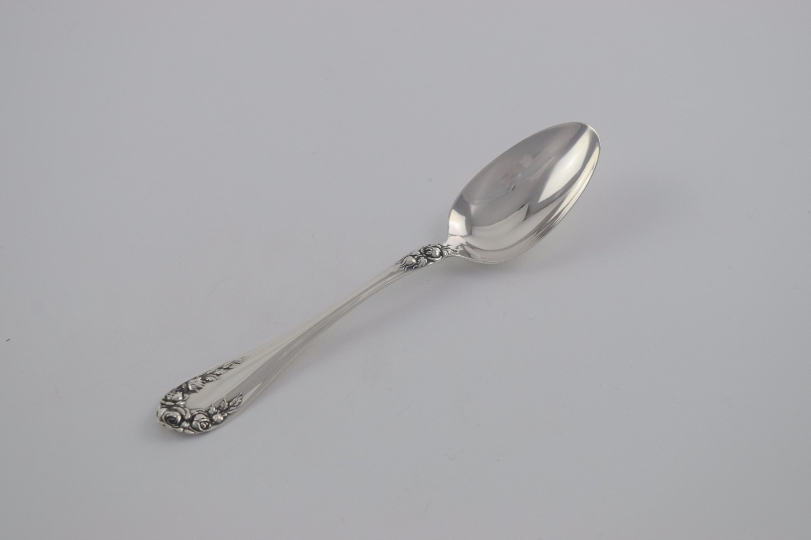 1898 Wallace Sterling Silver Ros, Small Teaspoon 5 3/8 inches NO MONO