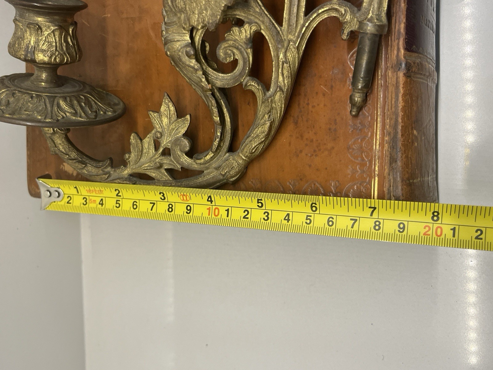 Pair Of Antique French Candle Sconces Winged Angels Rocco Style Late 19th C