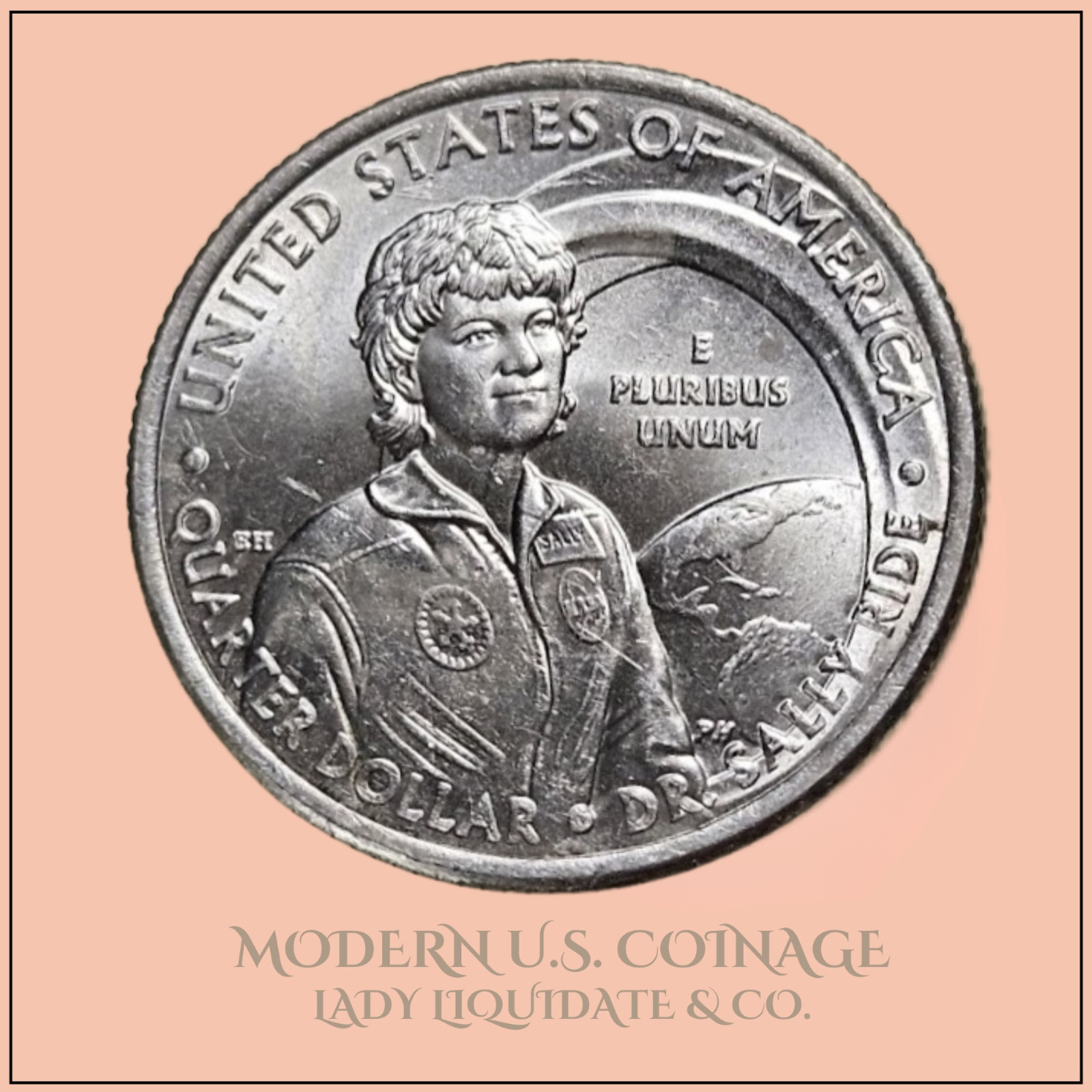 2022 P Dr. Sally Ride Quarter- American Women Series – Circulated – Brilliant