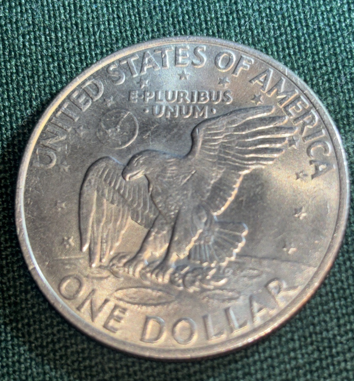 1971-No Mint-Rare Error-Die Crack-flying eagle-DDO-Must Have Variety