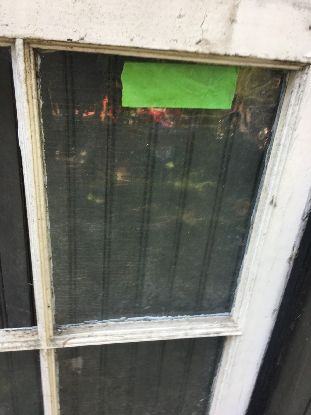 Architectural Salvage Antique Wavy Glass Window pane Glass 12in x 9in