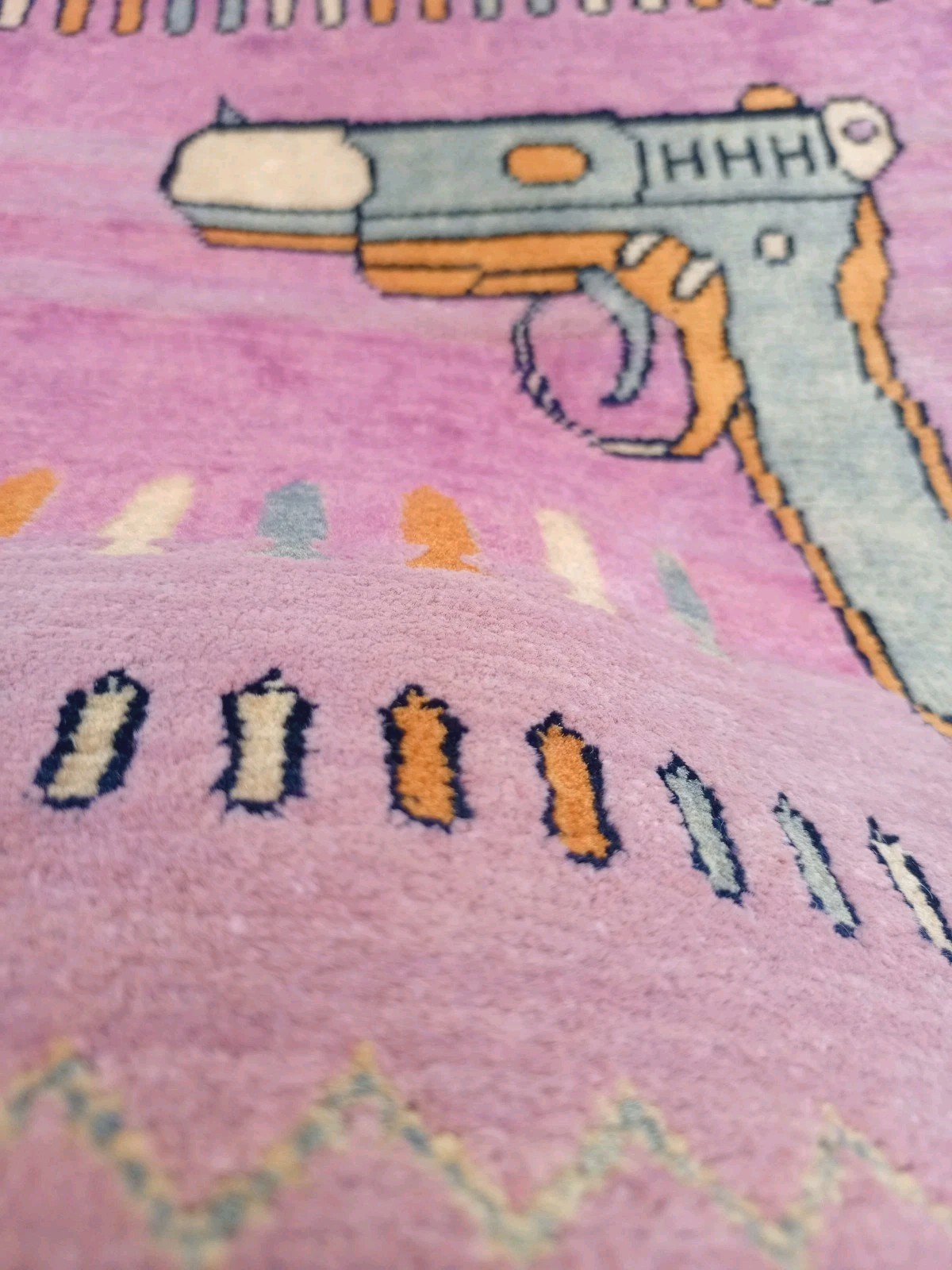 Handmade Afghan Amazing Rugs Great Quality Beauiful design 60cmx40cm