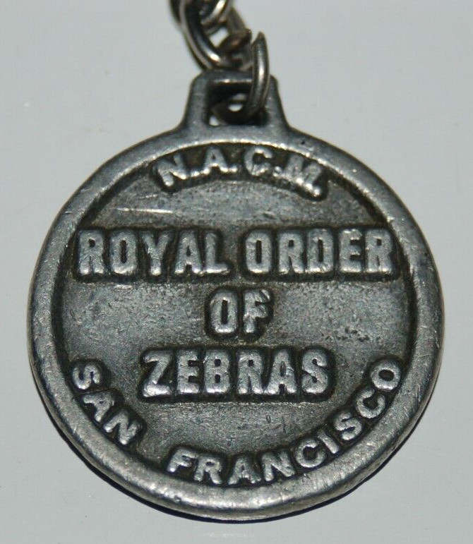 Vintage 1969 N.A.C.M. Royal Order of Zebras San Francisco Medallion