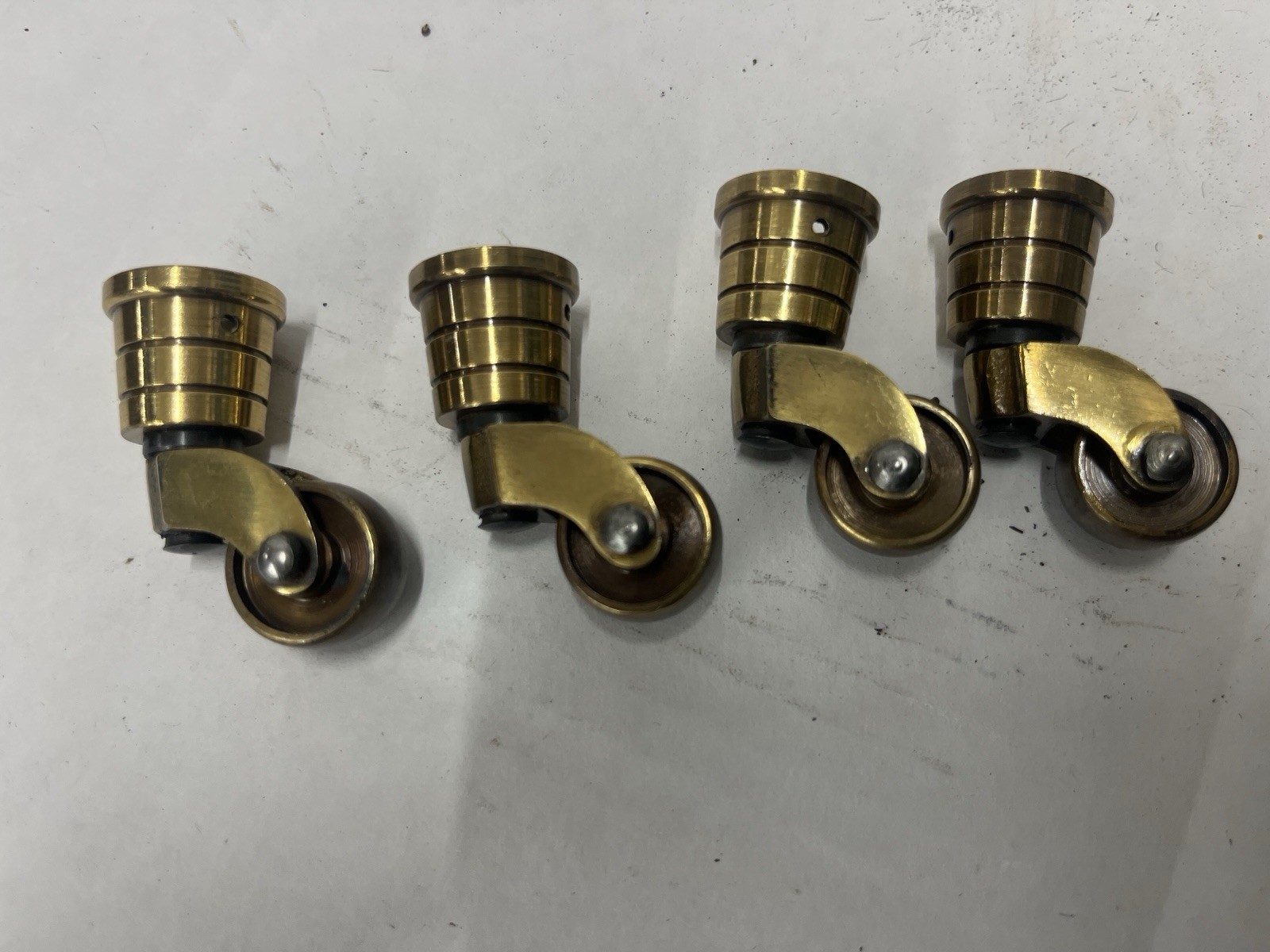 Vintage High Quality Reproduction Brass Furniture Casters